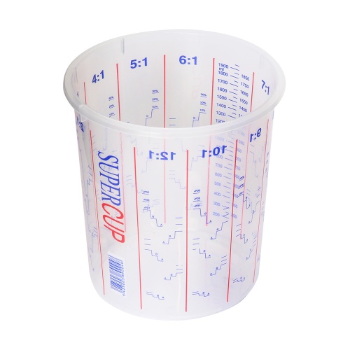 2240ml Clear Plastic Mixing Cup (Calibrated to 1900ml)