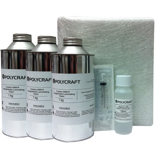 3Kg Fibreglass Repair Kit Resin & Fibreglass Kit (No Tools) mbfg.co.uk