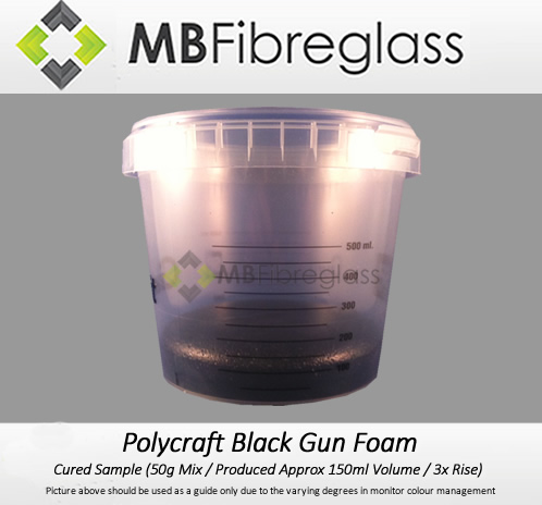 Polyurethane Casting Foam Polycraft Black Gun foam 5kg Kit 