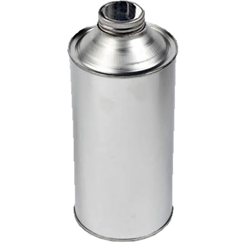 1 Litre Metal Cone Top Tin With 38mm Screw-Neck Metal Cap (Empty)