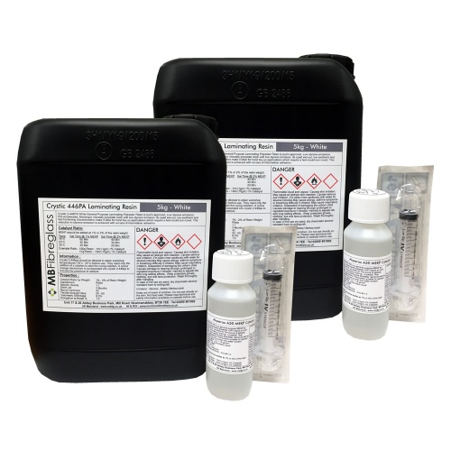 Crystic 2-446 PA White General Purpose Resin - 10kg - Includes Catalyst & Syringe