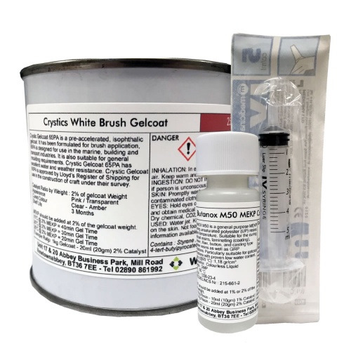 Crystic 65PA White 337 Brush Gelcoat - 250g