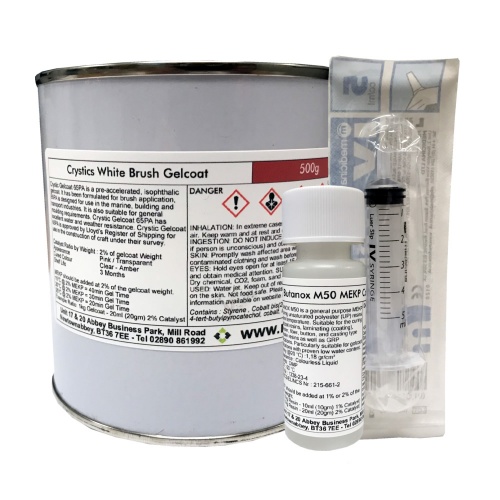 Crystic 65PA White 337 Brush Gelcoat - 500g
