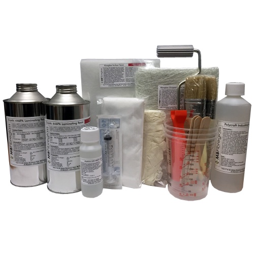 2Kg Fibreglass Repair Kit - Inc Material & Tools