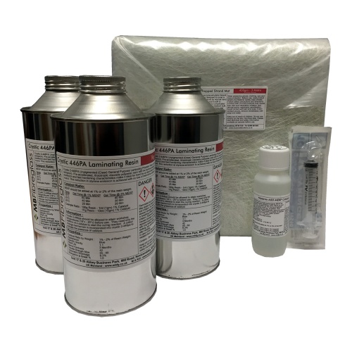3m - 3kg Fibreglass Repair Kit - Resin & Fibreglass Kit (No Tools)