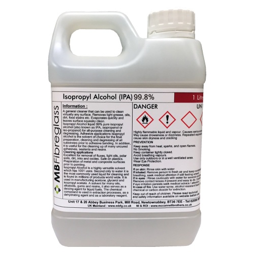 Isopropyl Alcohol (IPA) 99.8% - 1 Litre