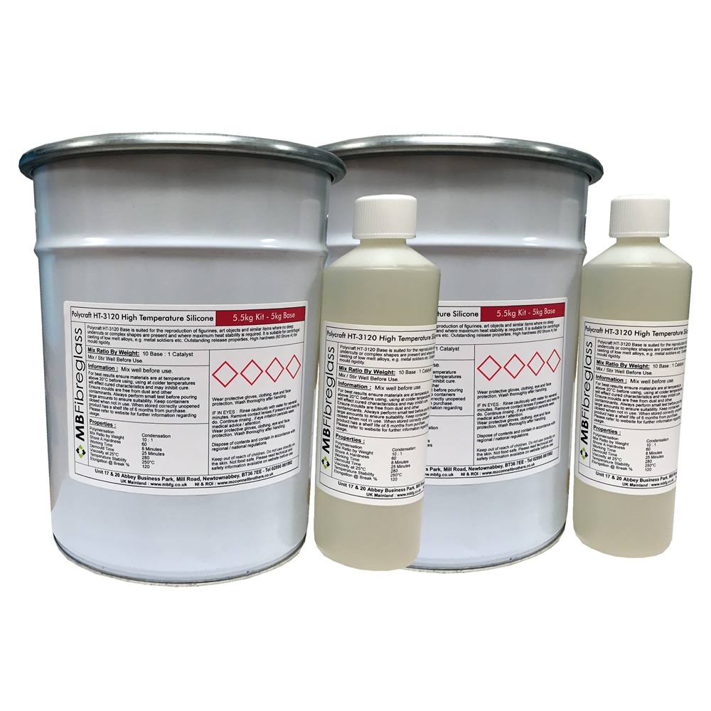 Polycraft HT3120 Heat Resistant High Temperature RTV Condensation Cure
