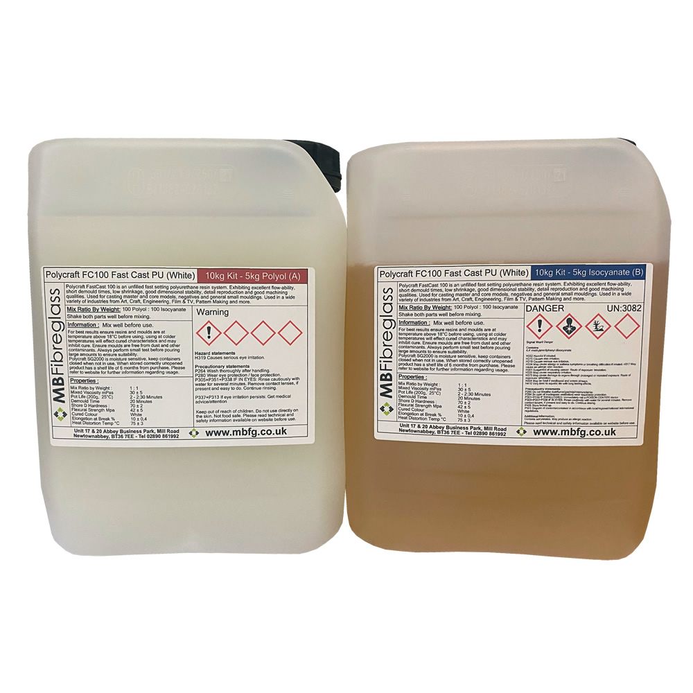 Polycraft FC100 (White) Fast Cast Paintable Polyurethane Liquid Plastic ...