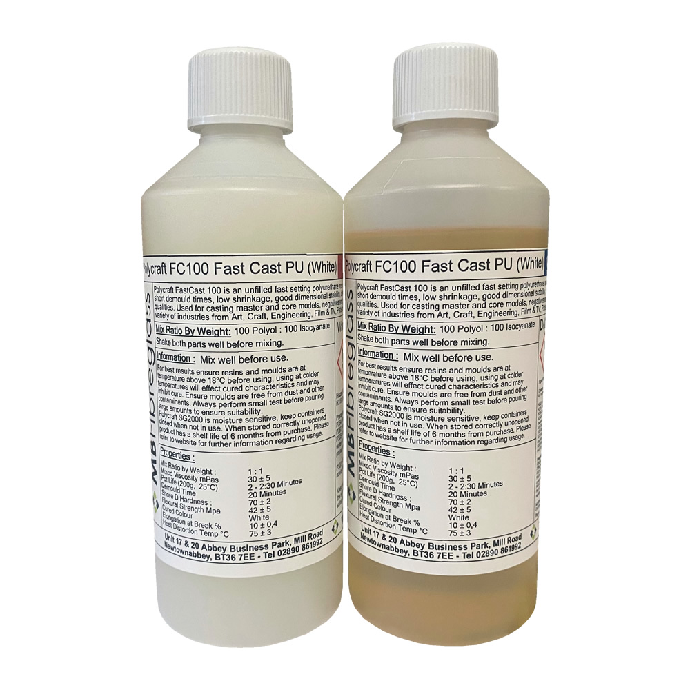 Polycraft FC100 (White) Fast Cast Paintable Polyurethane Liquid Plastic