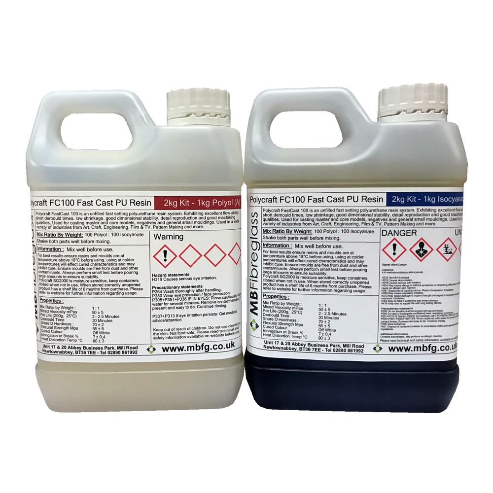 Polycraft FC100 (Beige) Fast Cast Paintable Polyurethane Liquid Plastic