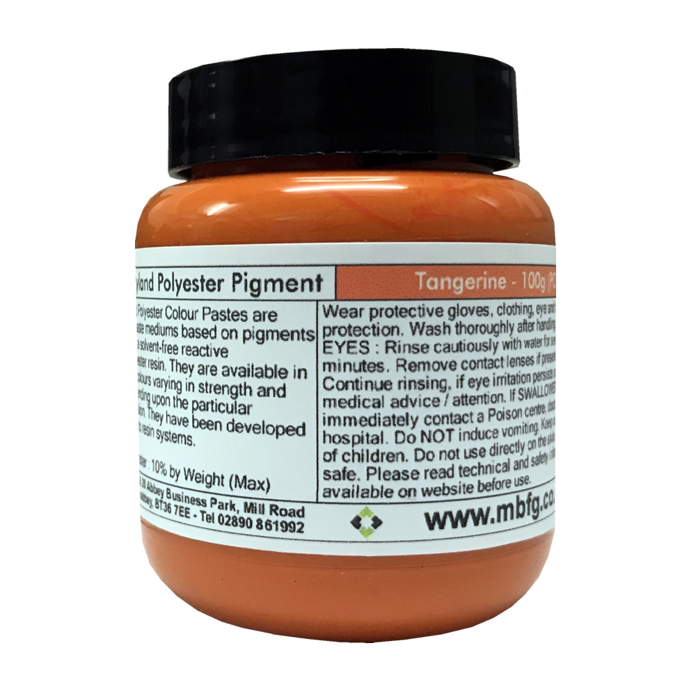 100g Tangerine Pigment For Polyester Gelcoat Resin Flocoat 