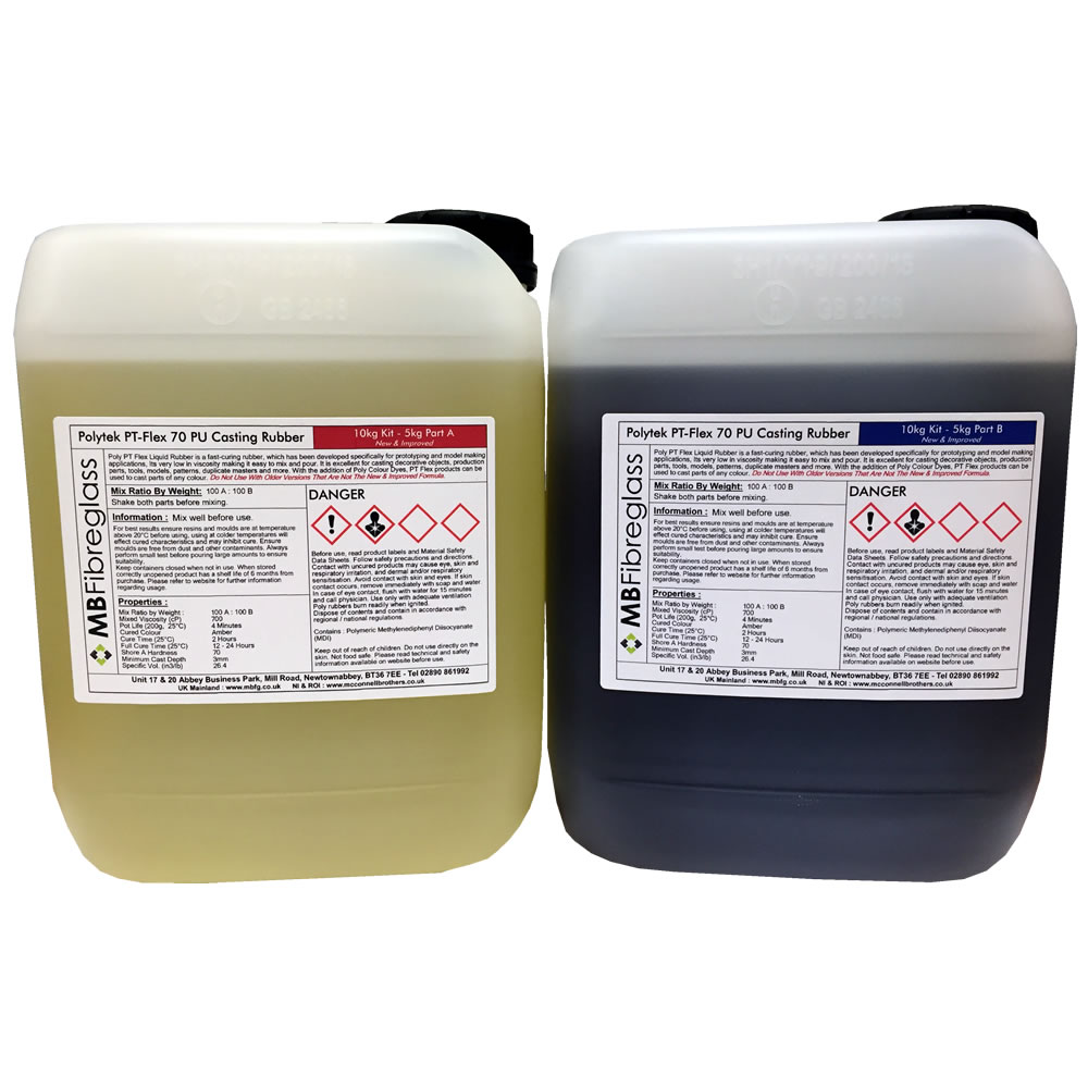 Polytek Poly PT Flex 70 Liquid Casting Rubber
