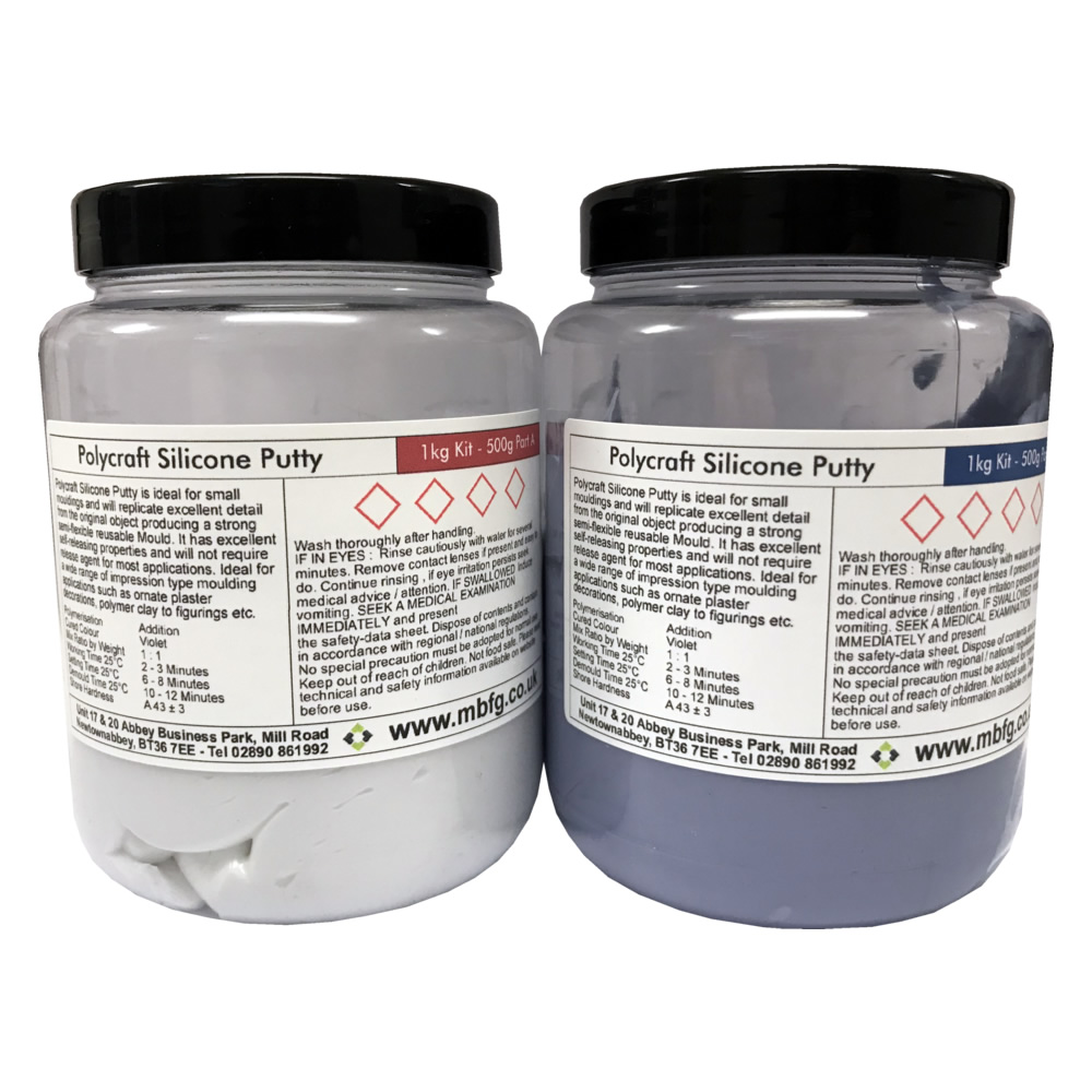 Polycraft Silicone Putty RTV Mould Making Silicone Rubber mbfg.co.uk