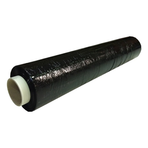 Black Plastic Stretch Pallet Wrap 500mm x 200m 25mc