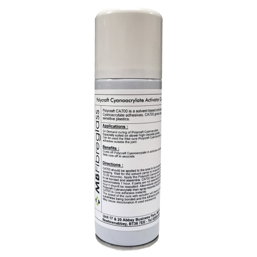 Polycraft Cyanoacrylate CA700 Activator - 200ml Aerosol