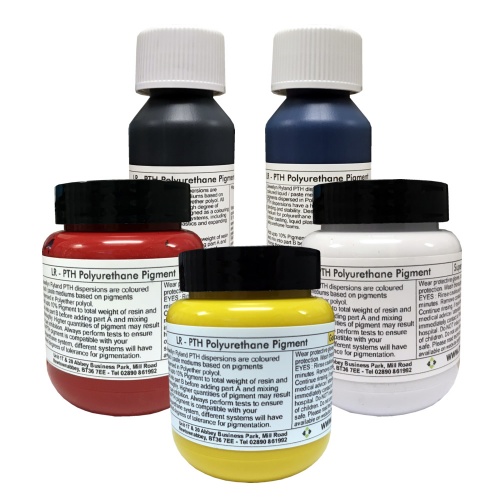 LR PTH Polyurethane Pigments - 5pk (Red/Yellow/Blue/White/Black)