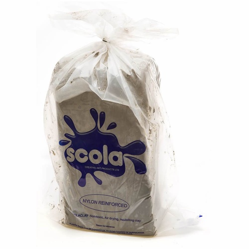 Scola Grey Reinforced Air Drying Clay