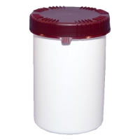 Polyjar Plastic Jar 1 Litre White 100mm TE Screw Cap