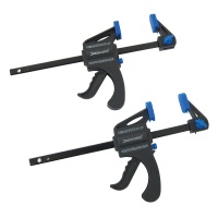 Lightweight 4'' (100mm) Quick Release Bar Clamp - 2pk