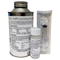 Crystic 2-446 PA Unpigmented (Clear) Laminating Resin - 500g - Includes Catalyst & Syringe