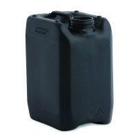 5 Litre Black HDPE Stackable Jerrican & TE/Tamper Evident 51mm Cap