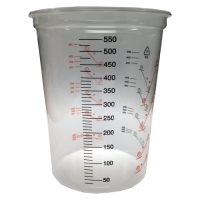 600ml Clear Plastic Mixing Cup