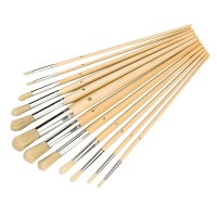 Artists Paint Brush Hobby Set 12 Pc (Non-Synthetic)