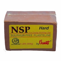 Chavant NSP - Hard - Brown - Sulfur-Free Plasteline - 2lb Block (906g)